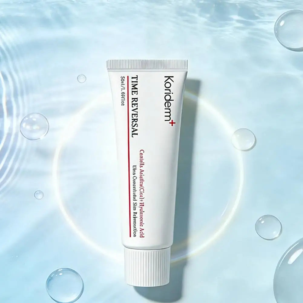 Crema iluminadora y antiedad para el contorno de ojos con ácido hialurónico ycentella asiática 50 ml Coriderm+ Temporary Reversal Crema facial coreana original todo en uno