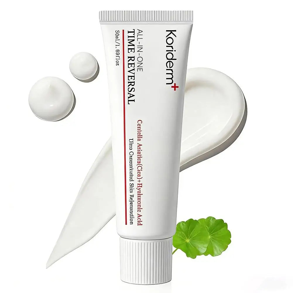 Crema iluminadora y antiedad para el contorno de ojos con ácido hialurónico ycentella asiática 50 ml Coriderm+ Temporary Reversal Crema facial coreana original todo en uno